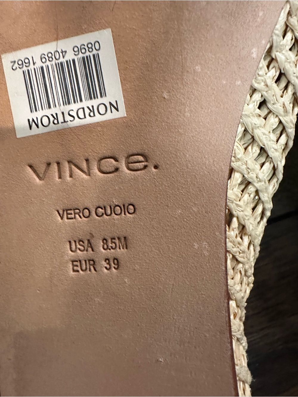 Vince Raffia Davis Woven Loafer Flats in Natural - Picture 7 of 7